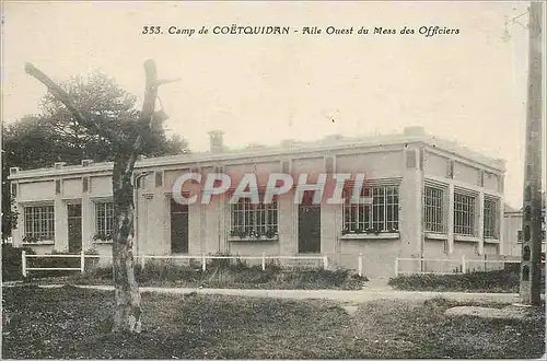 Cartes postales Camp de Coetquidan Aile Ouest du Mess des Officiers