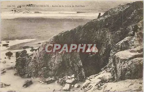 Ansichtskarte AK Saint Pierre Quiberon Arche de la Grotte de Port Barn