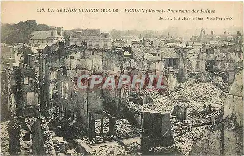 Cartes postales Verdun Meuse Panorama des Ruines