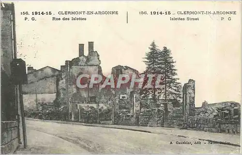 Cartes postales Clermont en Argonne Rue des Islettes