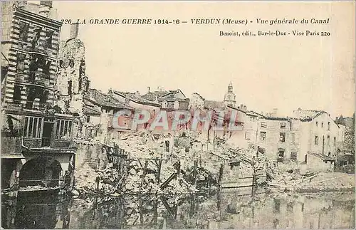 Cartes postales Verdun Meuse Vue generale du Canal