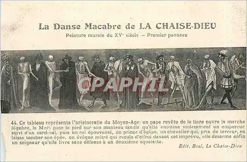 Ansichtskarte AK La Danse Macabre de La Chaise Dieu