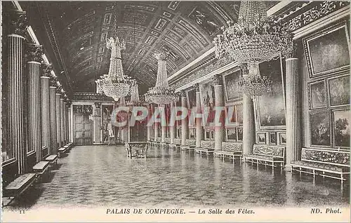 Ansichtskarte AK Palais de Compiegne La Salle des Fetes