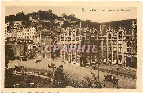 Cartes postales Liege Square Nolger et rue Pierreuse