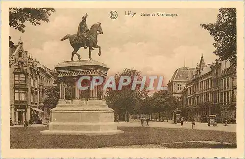 Cartes postales Liege Statue de Charlemagne