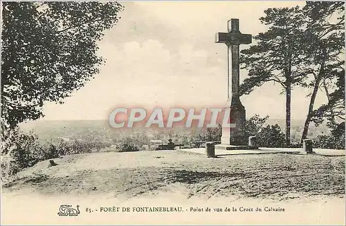 Ansichtskarte AK Foret de Fontainebleau Point de vue de la Croix du Calvaire
