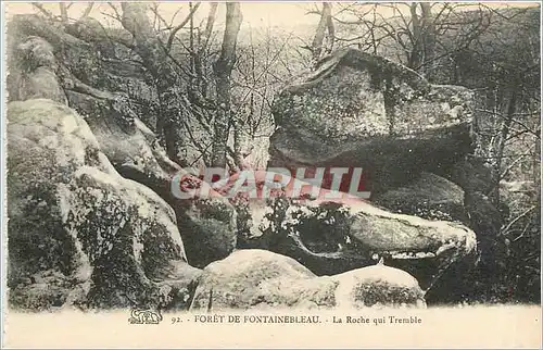 Cartes postales Foret de Fontainebleau La Roche qui Tremble