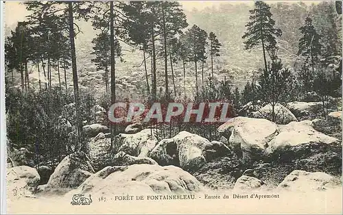 Cartes postales Foret de Fontainebleau Entree du Desert d'Apremont