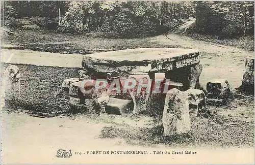 Cartes postales Foret de Fontainebleau Table du Grand Maitre