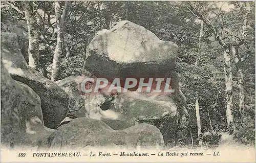 Cartes postales Fontainebleau La Foret Montchauvet La Roche qui remue