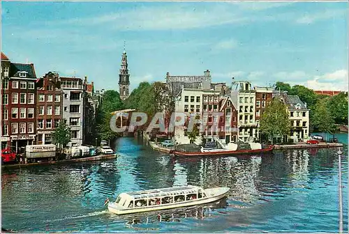 Cartes postales moderne Amsterdam Binnen Amstel en Groenburgwal Gedrukt in Nederland