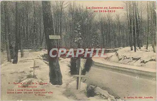 Cartes postales Bataille du Col de la Chipote Tombe francoise