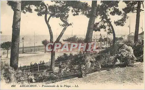 Cartes postales Arcachon Promenade de la Plage