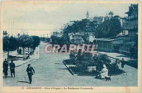 Cartes postales Arcachon Cote d'Argent Le Boulevard Promenade