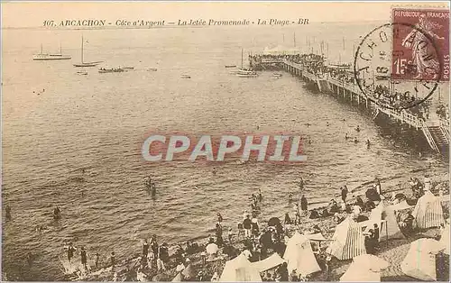 Cartes postales Arcachon Cote d'Argent La Jetee Promenade La Plage