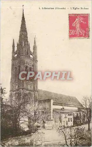 Ansichtskarte AK Libourne Gironde L'Eglise St Jean