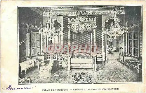Ansichtskarte AK Palais de Compiegne Chambre a Coucher de L'Imperatrice
