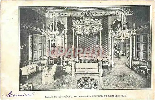 Cartes postales Palais de Compiegne Chambre a Coucher de L'Imperatrice