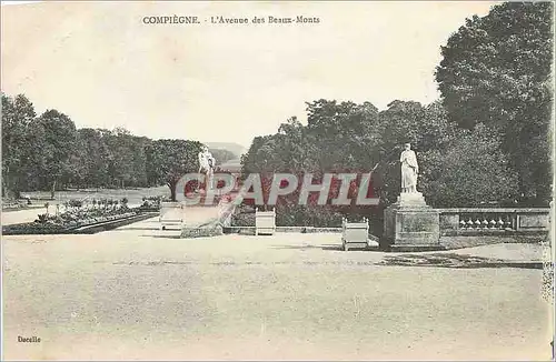 Cartes postales Compiegne L'Avenue des Beaux Monts