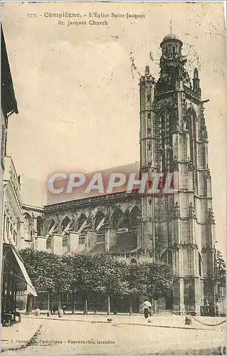 Ansichtskarte AK Compiegne L'Eglise Saint Jacques