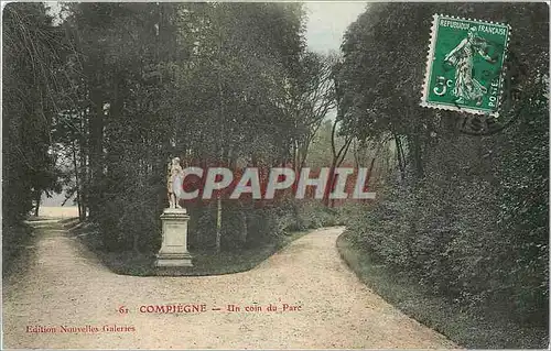 Cartes postales Compiegne Un coin du Parc