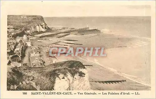 Cartes postales Saint Valery en Caux Vue Generale Les Falaises d'Aval