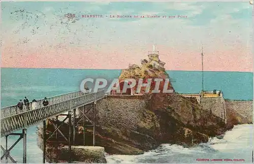 Cartes postales Biarritz Le Rocher de la Vierge et Pont
