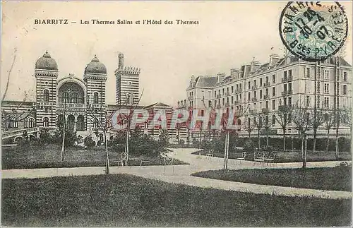 Ansichtskarte AK Biarritz Les Thermes Salins et l'Hotel des Thermes