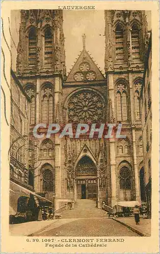 Ansichtskarte AK L'Auvergne Clermont Ferrand Facade de la Cathedrale