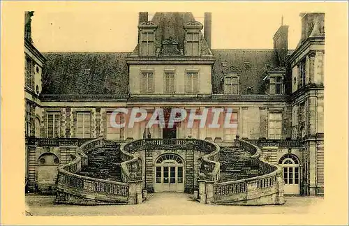 Ansichtskarte AK Chateau de Fontainebleau Escalier en fer a Cheval