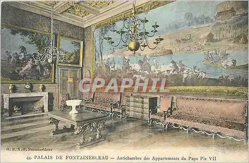 Ansichtskarte AK Palais de Fontainebleau Antichambre des Appartements du Pape Pie VII