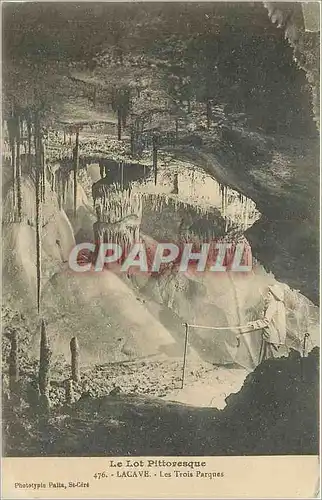 Cartes postales Le Lot Pittoresque Lacave Le Trois Parques