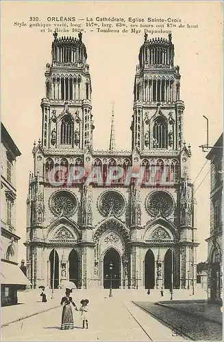 Cartes postales Orleans La Cathedrale Eglise Sainte Croix
