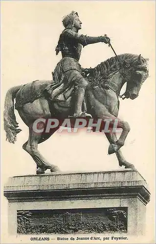 Cartes postales Orleans Statue de Jeanne d'Arc par Foyatier