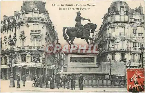 Ansichtskarte AK Orleans Place du Martroi Jeanne d'Arc par Foyatier