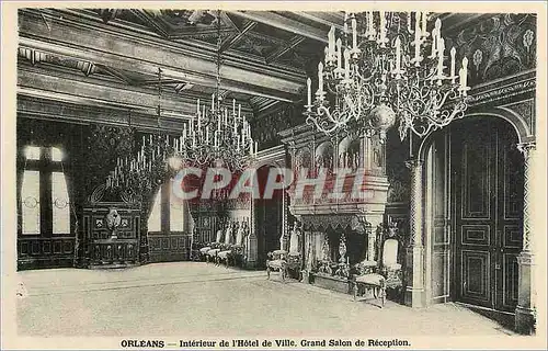 Cartes postales Orleans Interieur de l'Hotel de Ville Grand Salon de Reception