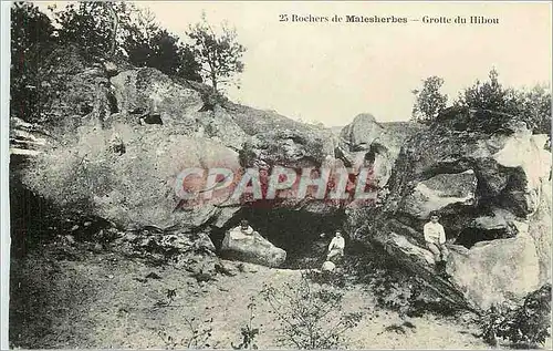 Cartes postales Rochers de Malesherbes Grotte du Hibou