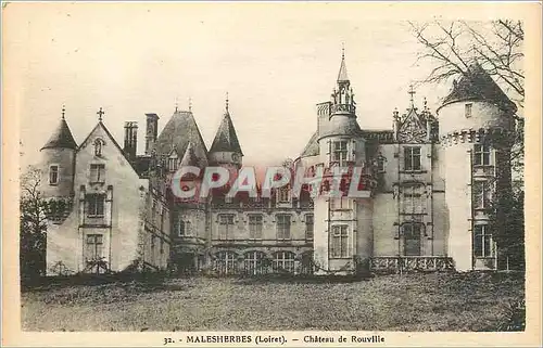 Ansichtskarte AK Malesherbes Loiret Chateau de Rouville