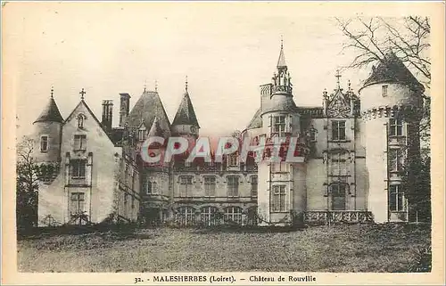 Cartes postales Malesherbes Loiret Chateau de Rouville