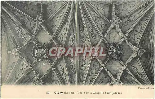 Cartes postales Clery Loiret Voute de la Chapelle Saint Jacques