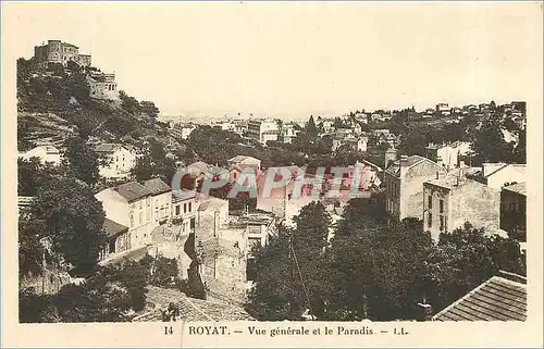 Cartes postales Royat Vue generale et le Paradis