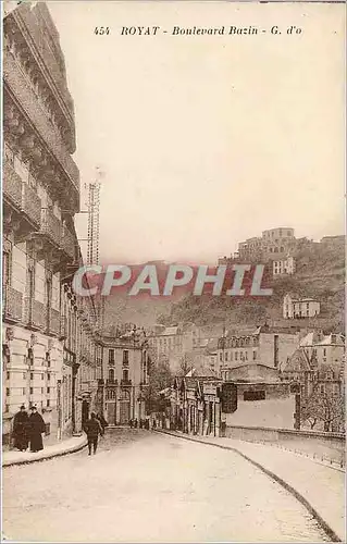 Cartes postales Royat Boulevard Bazin