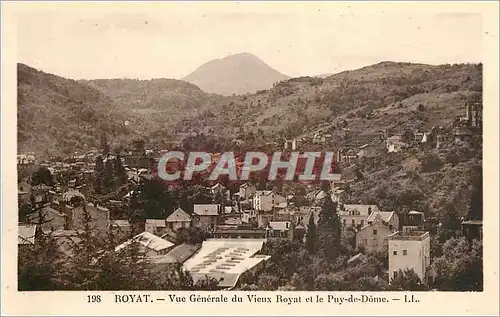 Ansichtskarte AK Royat Vue Generale du Vieux Royal et le Puy de Dome