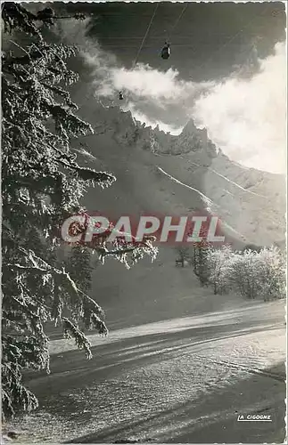 Cartes postales moderne Le Mont Dore P de D Le Teleferique et le Sancy en hiver