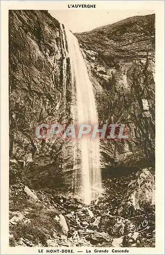 Ansichtskarte AK L'Auvergne Le Mont Dore La Grande Cascade