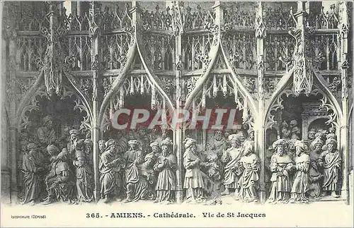 Cartes postales Amiens Cathedrale Vie de St Jacques