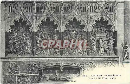 Cartes postales Amiens Cathedrale Vie de St Firmin