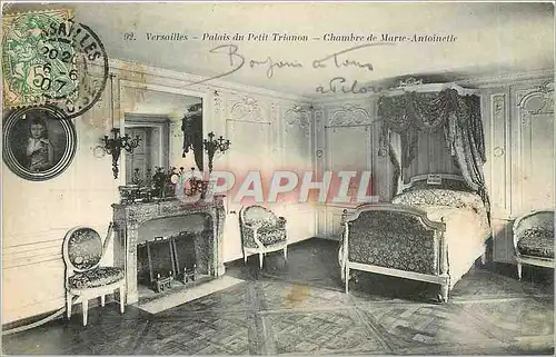 Ansichtskarte AK Versailles Palais du Petit Trianon Chambre de Marie Antoinette