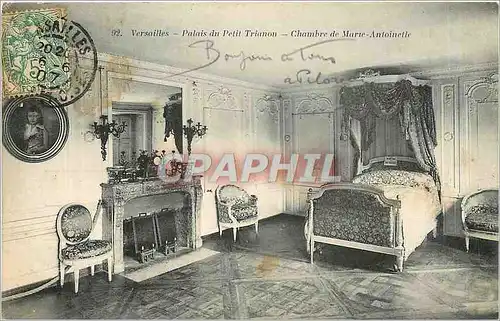 Cartes postales Versailles Palais du Petit Trianon Chambre de Marie Antoinette