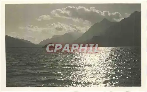 Cartes postales Sils im Engadin Abendstimmung am See